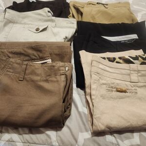 Banana Republic Women's Pants - Black, Tan, Cream, Brown